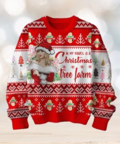 Taylor Swift Christmas In My Heart Is A Tree Farm Red Design Ugly Sweater