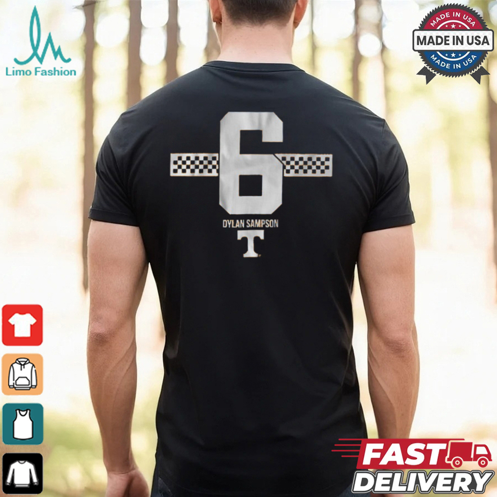 Tennessee Football Dylan Sampson 6 Stripe Shirt Tennessee Football Dylan Sampson 6 Stripe Shirt