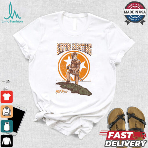 Tennessee State Flag Orange Gator Hunting Football t shirt