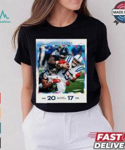 Tennessee Titans 17 20 Indianapolis Colts 2024 NFL Final Score Poster t shirt