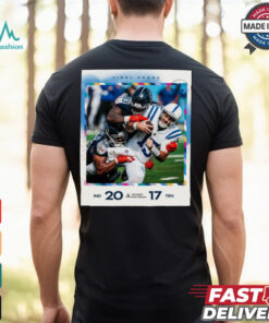 Tennessee Titans 17 20 Indianapolis Colts 2024 NFL Final Score Poster t shirt