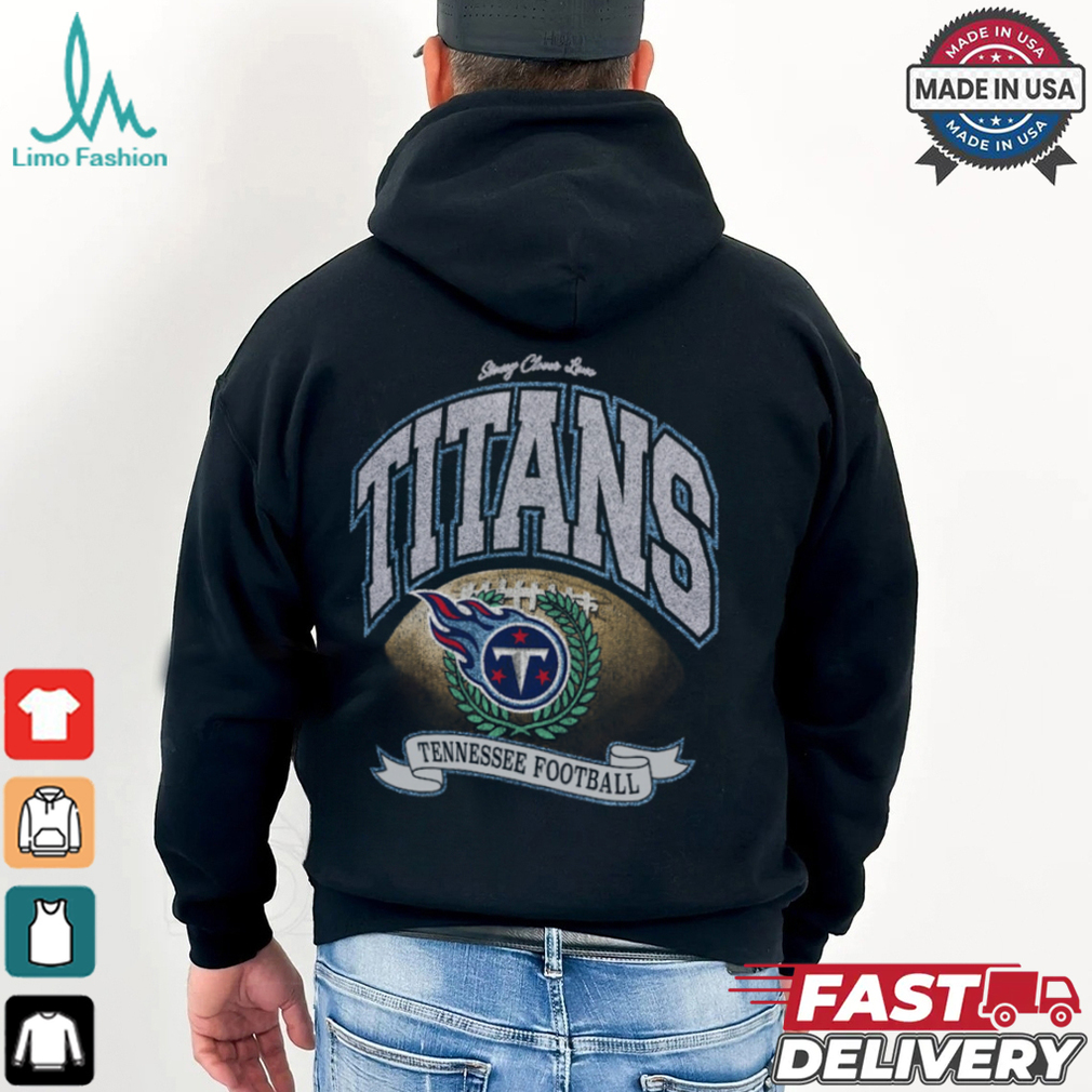 Tennessee Titans Stoney Clover Lane x '47 Black Glitter Rocker Retro Tubular T Shirt Tennessee Titans Stoney Clover Lane x '47 Black Glitter Rocker Retro Tubular T Shirt