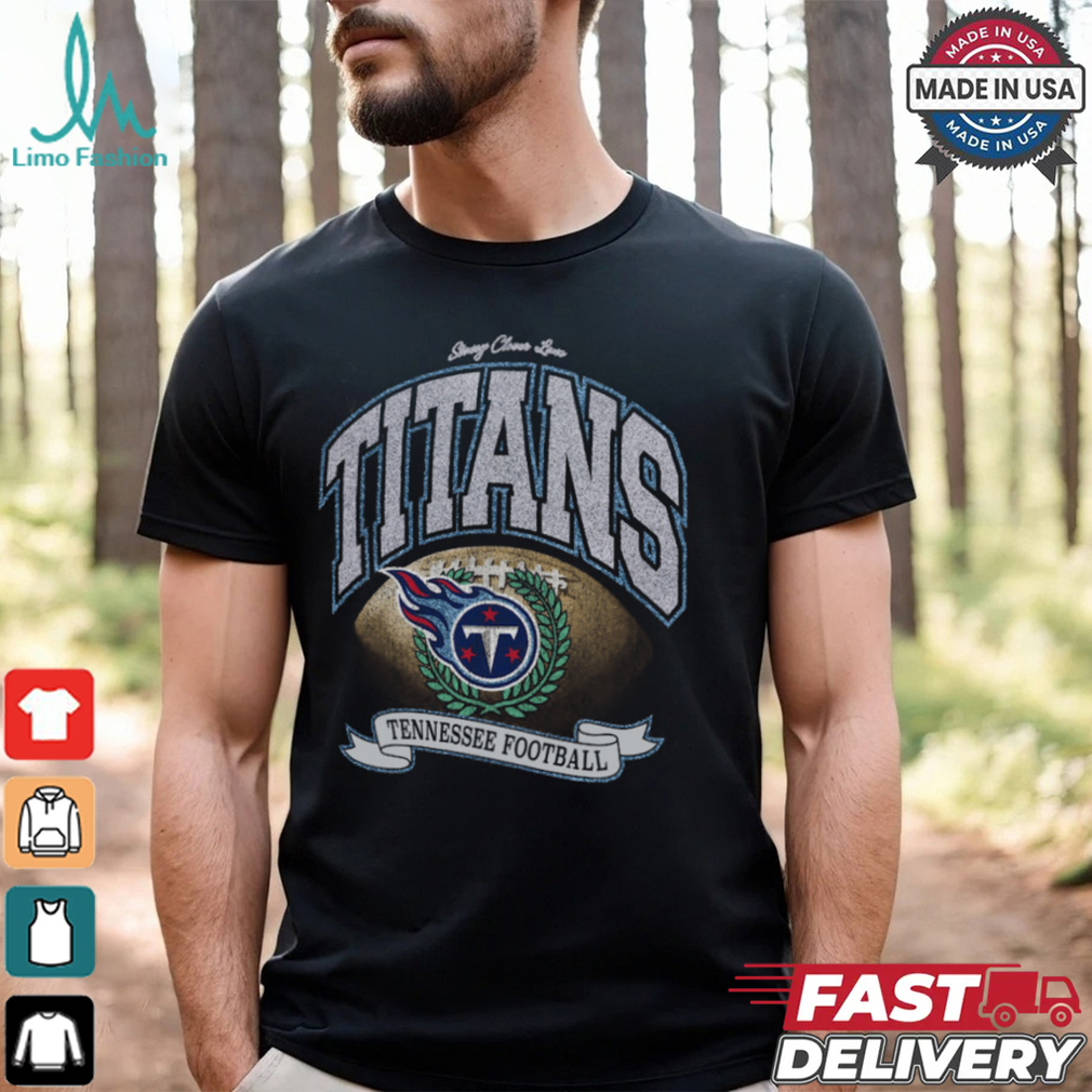 Tennessee Titans Stoney Clover Lane x '47 Black Glitter Rocker Retro Tubular T Shirt Tennessee Titans Stoney Clover Lane x '47 Black Glitter Rocker Retro Tubular T Shirt
