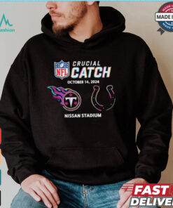 Tennessee Titans Vs Indianapolis Colts October 14, 2024 NFL Crucial Catch t shirt