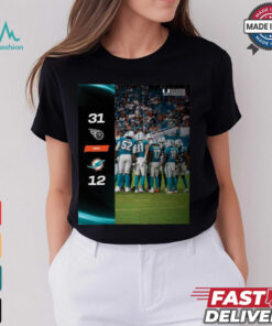 Tennessee Titans Win 31 12 Miami Dolphins 2024 NFL Season Matchup shirt