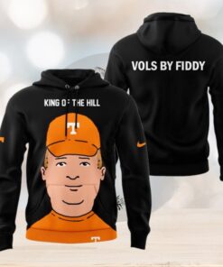 Tennessee Volunteers King Of The Hill 2024 Black Hoodie1