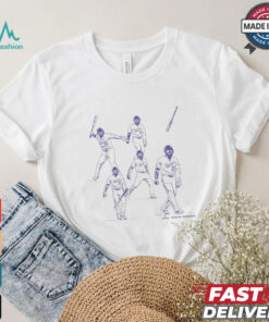 Teoscar Hernández Bat Flip Los Angeles Dodgers MLB Painting t shirt