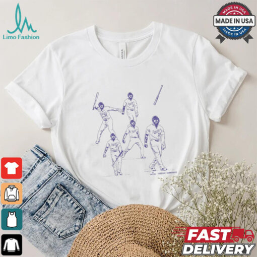 Teoscar Hernández Bat Flip Los Angeles Dodgers MLB Painting t shirt
