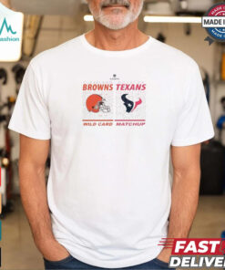 Texans Houston Vs Cleveland Browns Wild Card Matchup T Shirt White