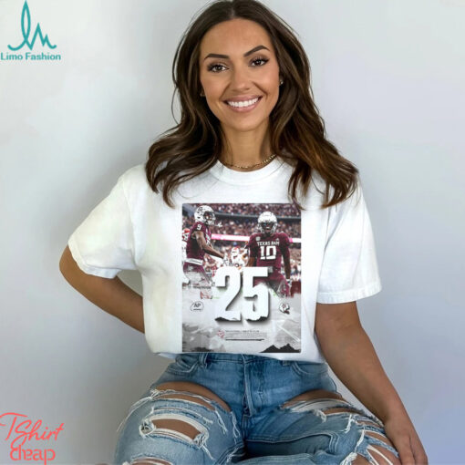 Texas A&M Football   Ranked 25th and Rising T Shirt