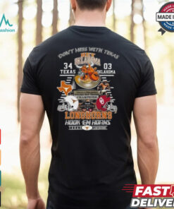 Texas LongHorns 34 03 Oklahoma Golden Hat Champions Score Don’t Mess With Texas Shirt
