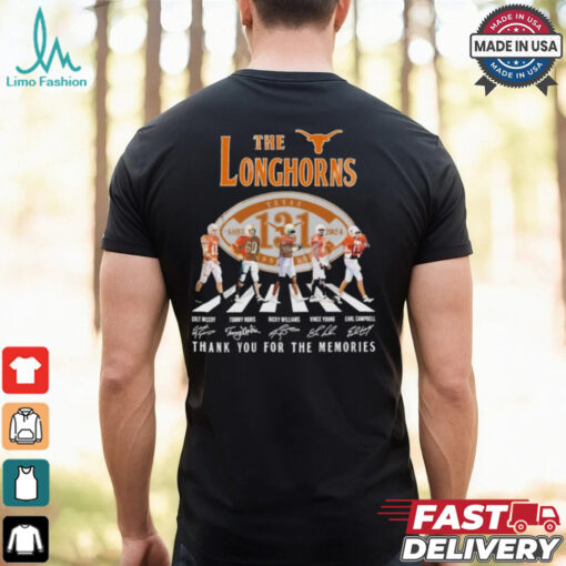 Texas Longhorns 131th Anniversary 1893 2024 Abbey Road thank you for the memories shirt