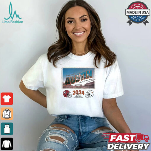 Texas Longhorns 2024 Georgia Gameday Austin Postcard Shirt