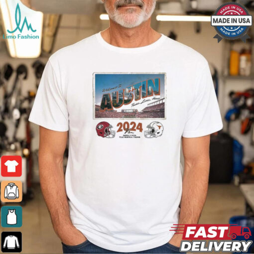 Texas Longhorns 2024 Georgia Gameday Austin Postcard Shirt