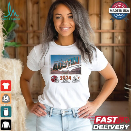 Texas Longhorns 2024 Georgia Gameday Austin Postcard Shirt