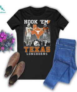 Texas Longhorns Jordan Whittington Arch Manning Hook ‘Em T Shirt