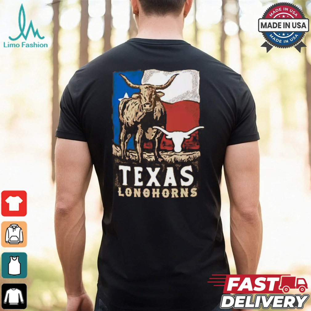 Texas Longhorns Orange Flag T Shirt Texas Longhorns Orange Flag T Shirt