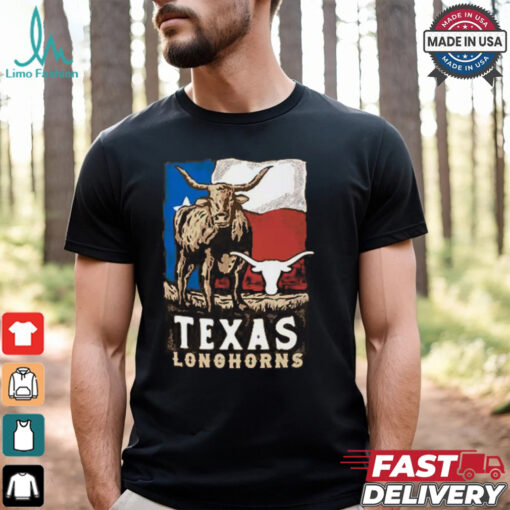 Texas Longhorns Orange Flag T Shirt