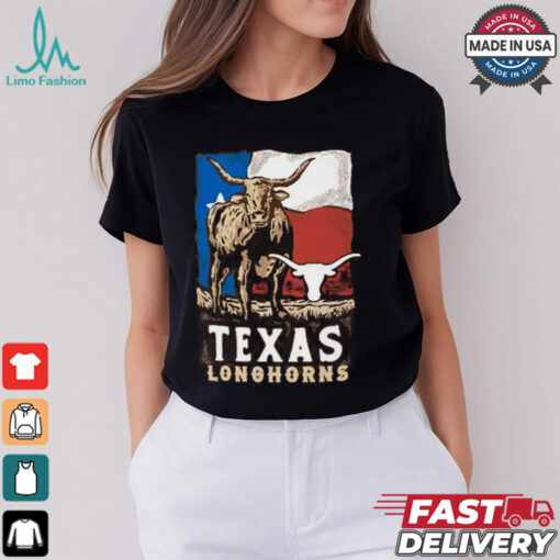 Texas Longhorns Orange Flag T Shirt
