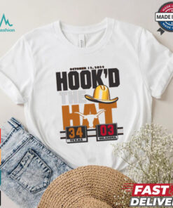 Texas Longhorns Red River Rivalry Hook’d The Hat 34 3 Score Shirt