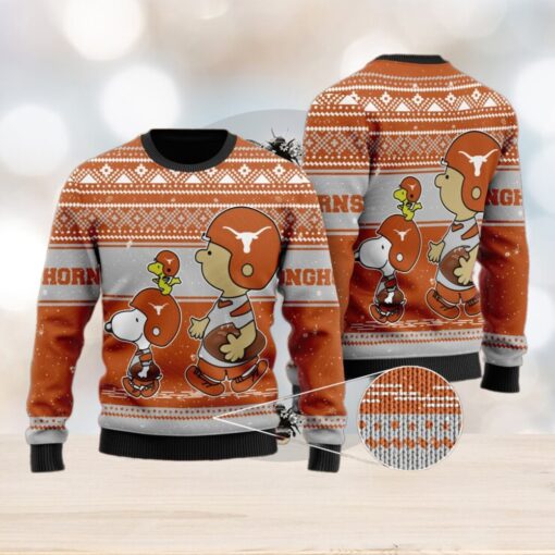 Texas Longhorns Snoopy Lover Ugly Christmas Sweater