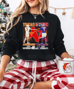 Texas Longhorns on Saturdays Texas Houston on Sundays signature shirt