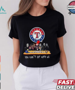 Texas Rangers MLB Horror Movies Halloween You Can’t Sit With Us 2024 Shirt