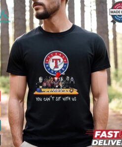 Texas Rangers MLB Horror Movies Halloween You Can’t Sit With Us 2024 Shirt