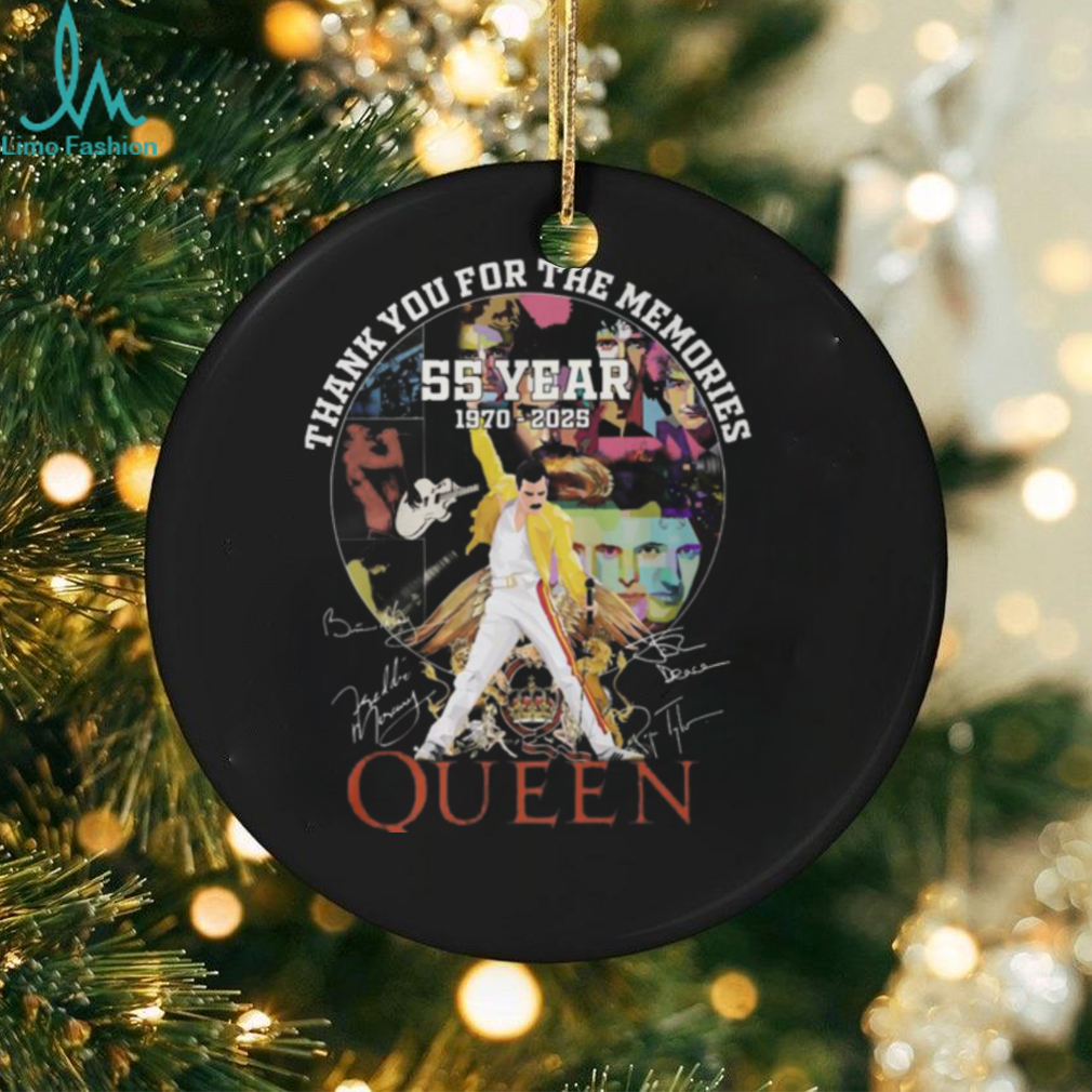 Thank You For The Memories 55 Years 1970 2025 The Queen Band T Shirt Thank You For The Memories 55 Years 1970 2025 The Queen Band T Shirt