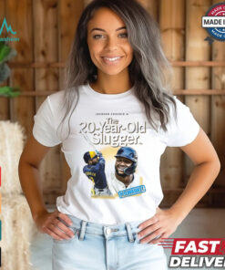 The 20 Year Old Slugger Jackson Merrill MLB 2024 Milwaukee Brewers t shirt