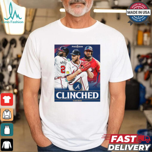 The Atlanta Braves Have Clinched Postseason Berth for the 7th straight year 2024 MLB Poster t shirt