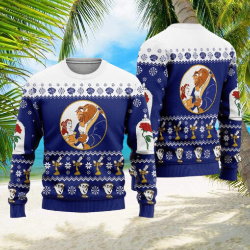 The Beast And Beauty Princess Ugly Christmas Sweater