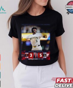 The Brewers mount an epic comeback to even up the 2024 NL WildCard Series Shirt