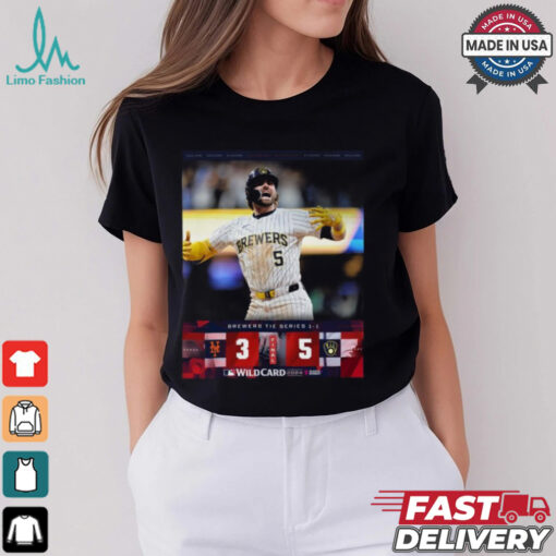 The Brewers mount an epic comeback to even up the 2024 NL WildCard Series Shirt