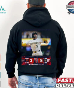 The Brewers mount an epic comeback to even up the 2024 NL WildCard Series Shirt