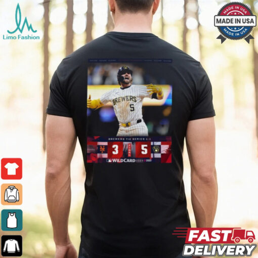 The Brewers mount an epic comeback to even up the 2024 NL WildCard Series Shirt