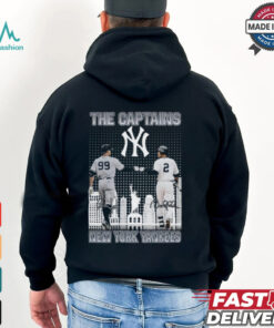 The Captains New York Yankees Aaron James Judge And Derek Jeter Signatures Skyline 2024 T shirt