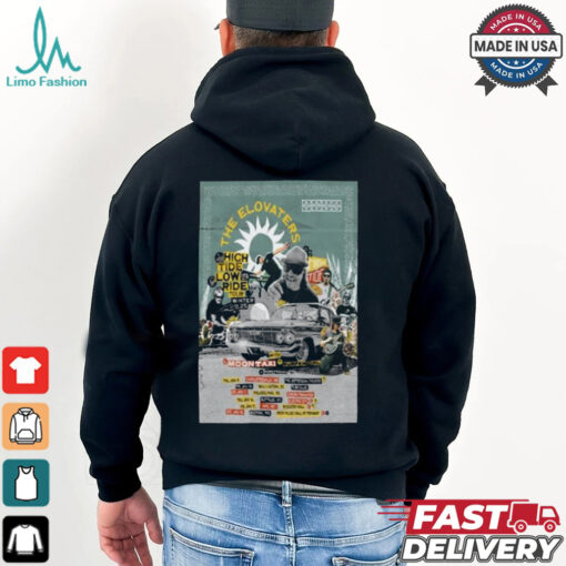 The Elovaters High Tide Low Ride Winter January 2025 Tour T shirt