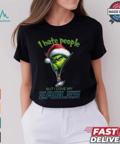 The Grinch Hate People But Love Eagles Shirt