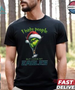 The Grinch Hate People But Love Eagles Shirt