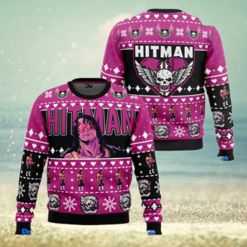 The Hitman Bret Hart Wrestler Ugly Christmas Sweater