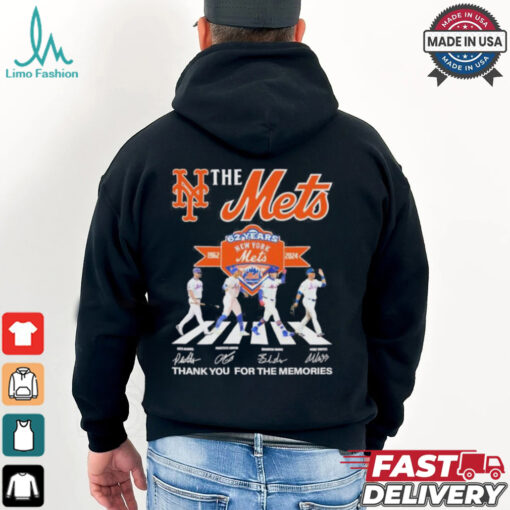 The Mets Abbey Road NLCS 62 Years 1962 2024 Thank You For The Memories Signatures Shirt