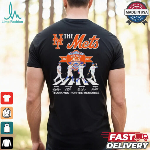 The Mets Abbey Road NLCS 62 Years 1962 2024 Thank You For The Memories Signatures Shirt