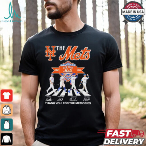 The Mets Abbey Road NLCS 62 Years 1962 2024 Thank You For The Memories Signatures Shirt