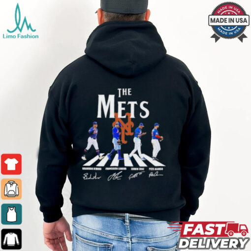 The New York Mets Abbey Road Nimmo Lindor Diaz And Alonso Shirt