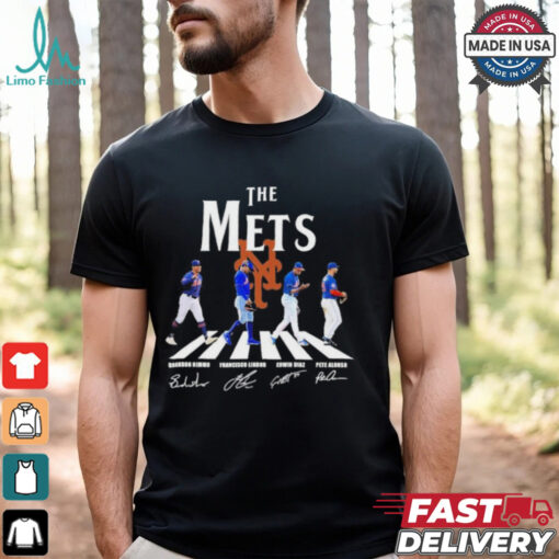 The New York Mets Abbey Road Nimmo Lindor Diaz And Alonso Shirt