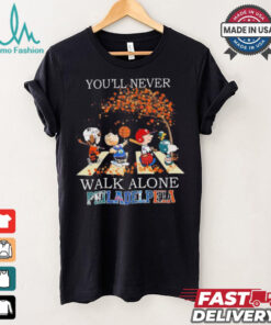 The Peanuts Characters X Philadelphia Sports Teams You’ll Never Walk Alone Shirt