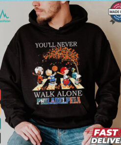 The Peanuts Characters X Philadelphia Sports Teams You’ll Never Walk Alone Shirt