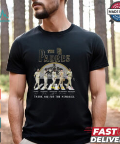 The San Diego Padres 55 Years 1969 2024 Thank You For The Memories Walking Signatures T shirt