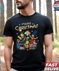 The Simpsons Family Merry Christmas T Shirt